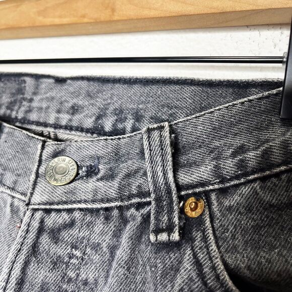 Vintage 80s Levi's 501 Slim Tapered Button Fly Rigid Denim Jeans Mom - Picture 5 of 14